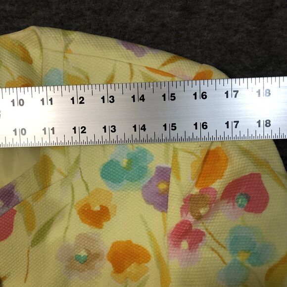 Floral Skirt Set Womens 12 Herbert Grossman by Cynthia Sobel VTG 2 Pc Suit S/SL - Picture 11 of 16